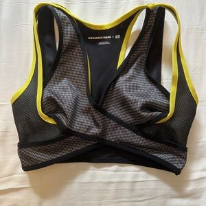Alexander Wang x H&M Black and Yellow Sports Bra